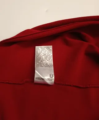Polo Lacoste Manga Larga Talla M Rojo