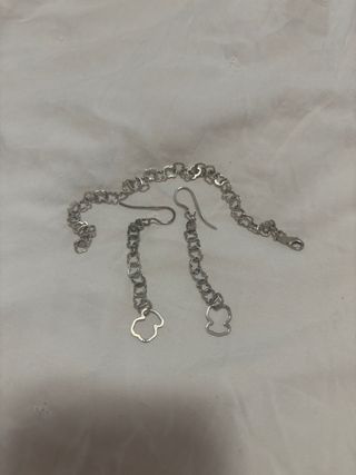Pulsera y pendientes ositos Tous plata