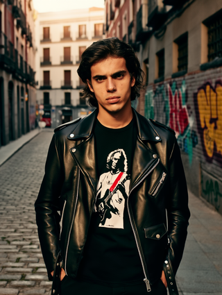 Camiseta Negra Robe Iniesta Guitarrista