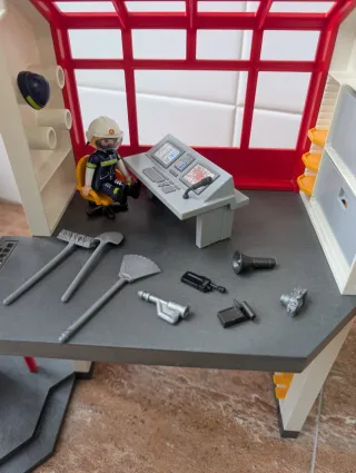 Estación Bomberos Playmobil