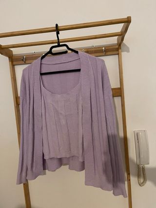 Completo maglia lilla