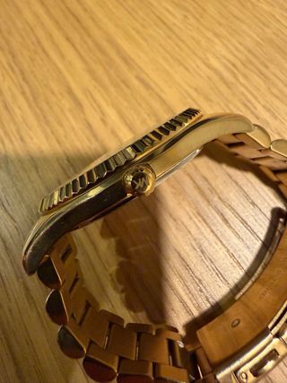 Reloj Michael Kors MK3226 dorado/verde esmeralda.