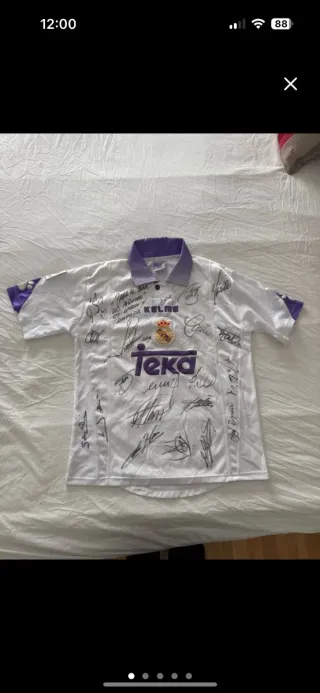 Camiseta Kelme Real Madrid Firmada Raúl
