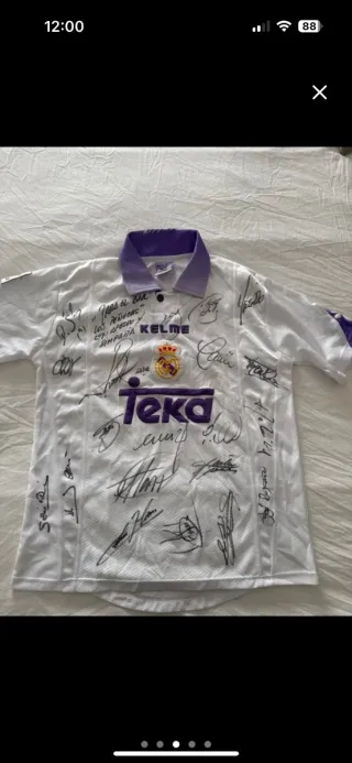 Camiseta Kelme Real Madrid Firmada Raúl