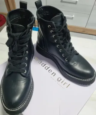 Botines Steve Madden Negras Talla 38