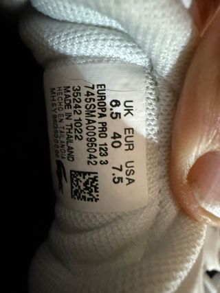 Zapatillas Lacoste Blancas piel suela de goma