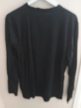 Camiseta Negra Manga Larga Talla L