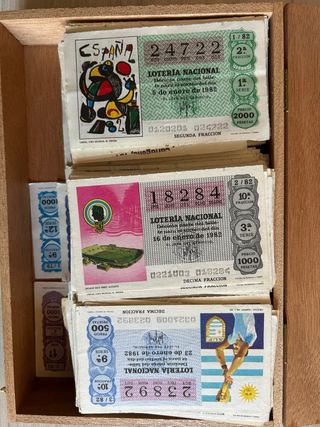 Lote 5 Lotería Nacional (79-83)