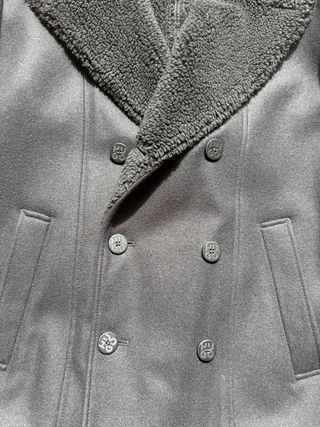 Abrigo Hugo Boss Negro Doble Botonadura