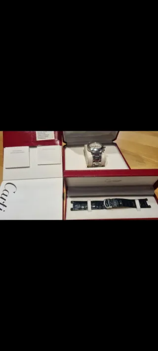 Orologio Cartier Uomo Argento Bianco