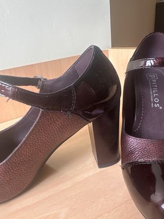 Zapatos Pitillos Burdeos Talla 38
