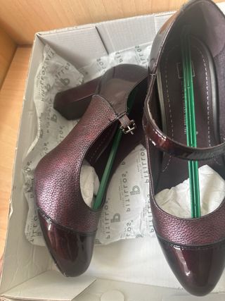 Zapatos Pitillos Burdeos Talla 38