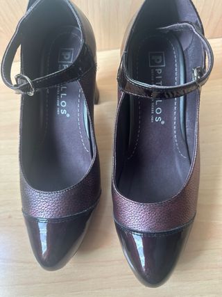 Zapatos Pitillos Burdeos Talla 38