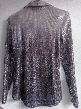 Camisa lentejuelas Stradivarius Talla S