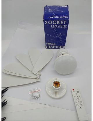 BuzzoXerex Ventilador Techo con Luz y Mando a Dist