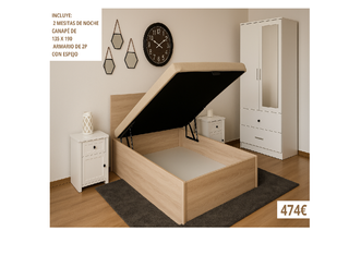 OFERTA!!! CONJUNTO DE DORMITORIO BARATO