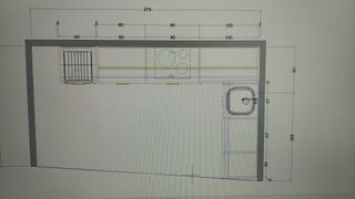 Cocina modular negra y blanca