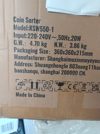 Clasificadora de Monedas VEVOR