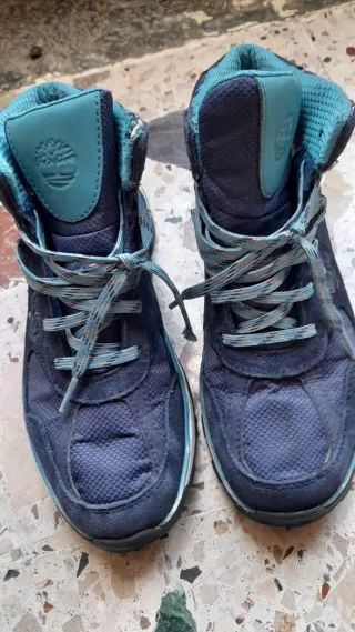 Scarponcini Timberland Blu/Beige Tg 36