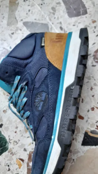 Scarponcini Timberland Blu/Beige Tg 36