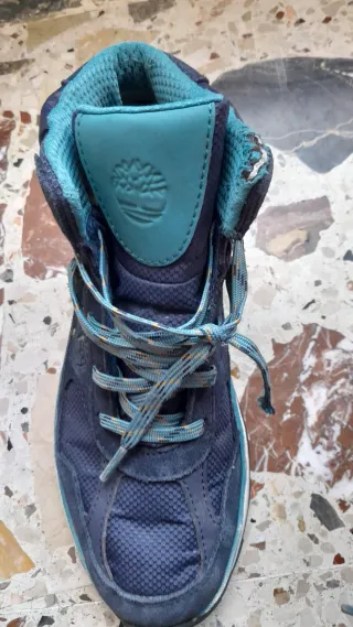 Scarponcini Timberland Blu/Beige Tg 36