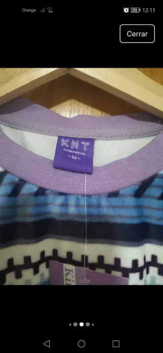 Pijama invierno mujer talla M