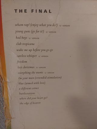 Vinilo Doble LP Wham! The Final