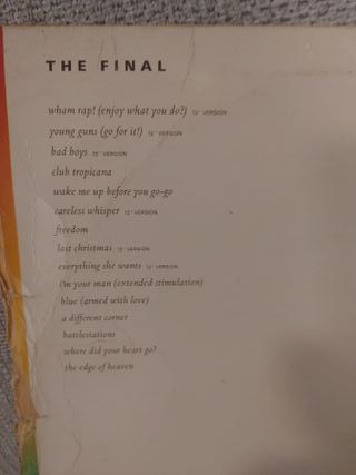 Vinilo Doble LP Wham! The Final