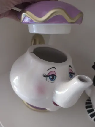 Conjunto Tetera y Tazas Chip y Sra. Potts