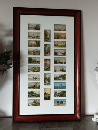 Quadro Grandes Pinturas a Óleo - Cartões Cigarros