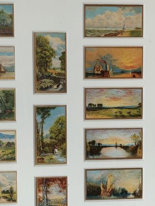 Quadro Grandes Pinturas a Óleo - Cartões Cigarros