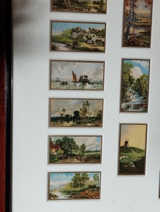 Quadro Grandes Pinturas a Óleo - Cartões Cigarros