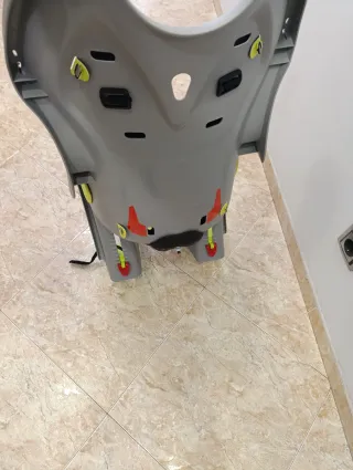 Silla Portabebés Bicicleta Gris y Verde