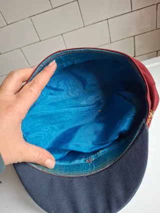 Cappello banda tg.58 blu/rosso