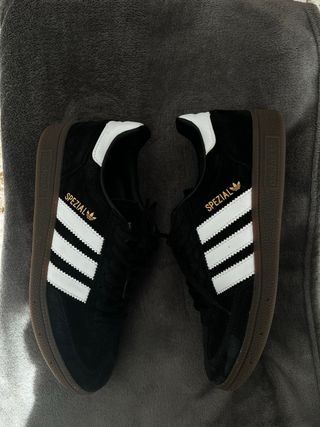 Zapatillas Adidas Spezial Negras Rayas Blancas