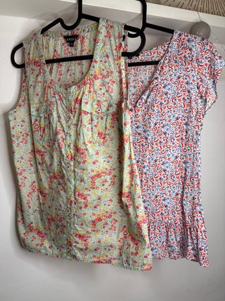 Lote 2 blusas estampadas CAROLL talla 36