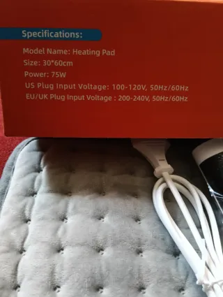 Manta Eléctrica 60x30cm 75W Gris