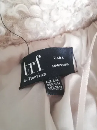 Zara Cappotto Beige Teddy Nuovo