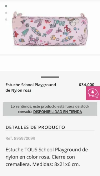 Estuche escolar Tous