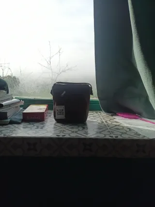 Cartera de piel marrón