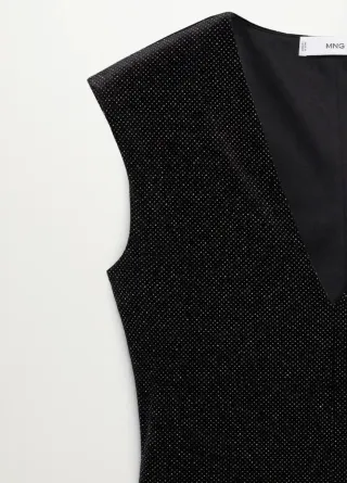 Body Mango metalizado negro y dorado Talla S