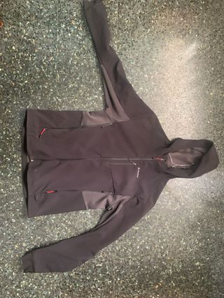 Chaqueta cortavientos Quechua Negra/Gris