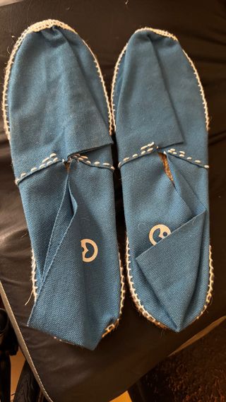 Alpargatas de hombre azules