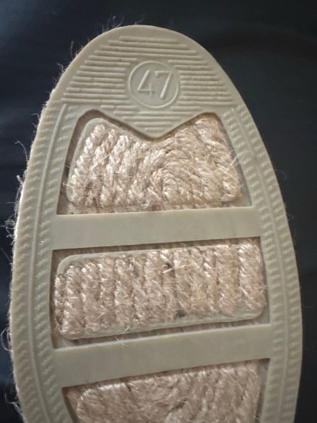 Alpargatas de hombre azules