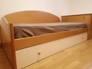 Cama nido 1.90x90 madera y tela