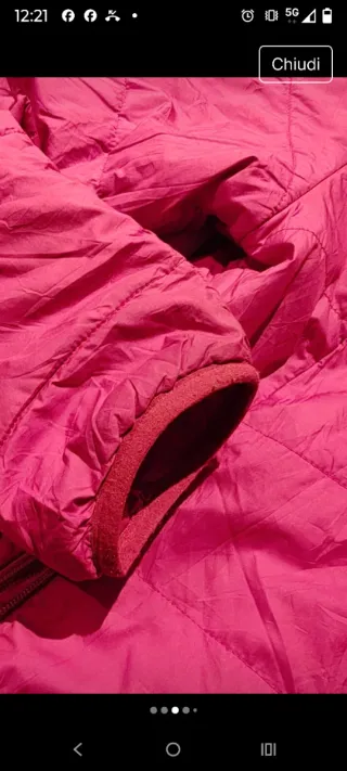 Piumino The North Face rosso borgogna