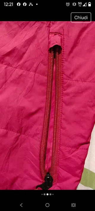 Piumino The North Face rosso borgogna