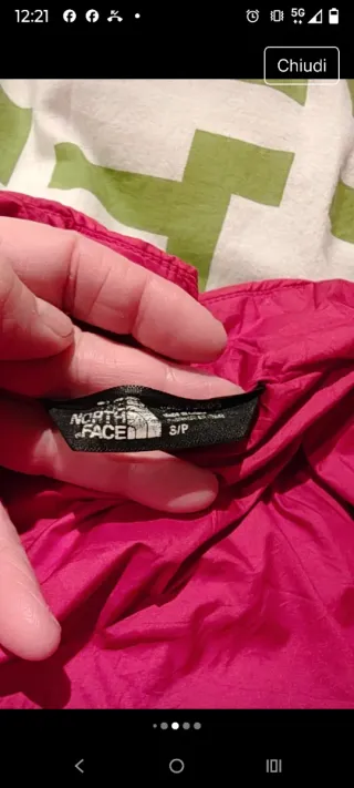 Piumino The North Face rosso borgogna