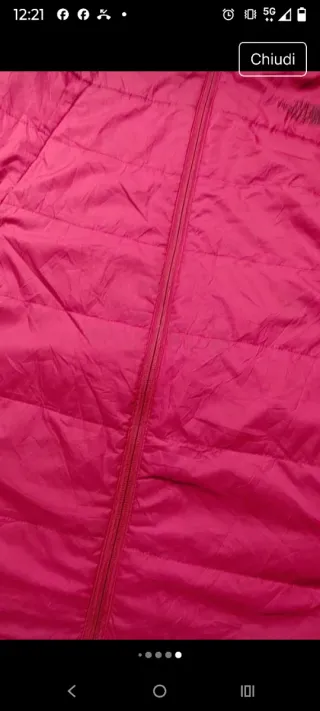 Piumino The North Face rosso borgogna