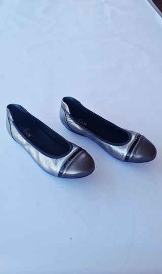 Ballerine Hogan color argento (39.5)